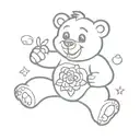 care bear tattoo design idea