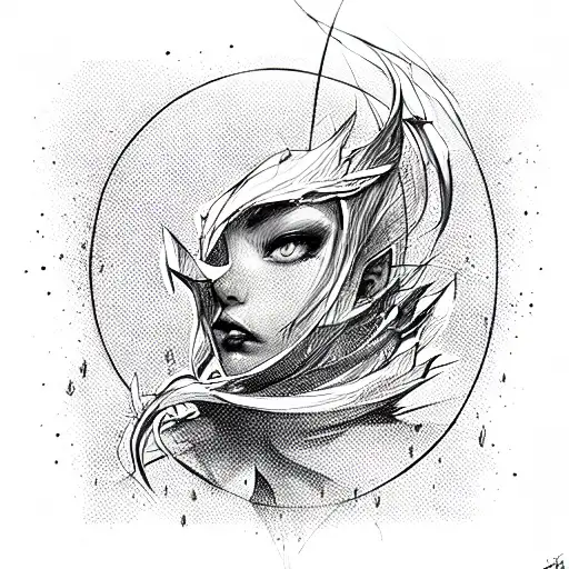  sun tattoo design idea