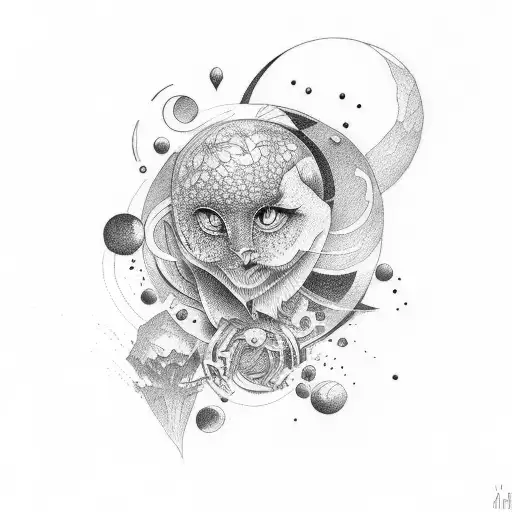 Gravity tattoo design idea