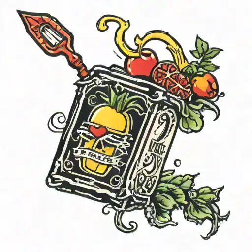 juice box tattoo design idea