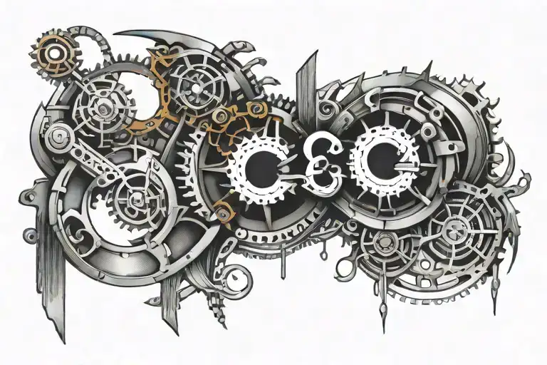 initials C C tattoo design idea