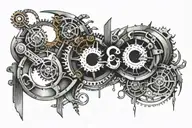initials C C tattoo design idea