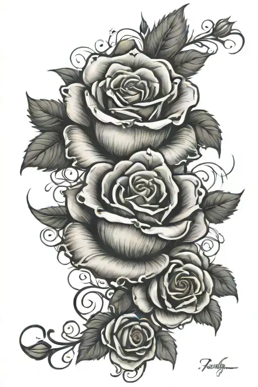 rose tattoo tattoo design idea