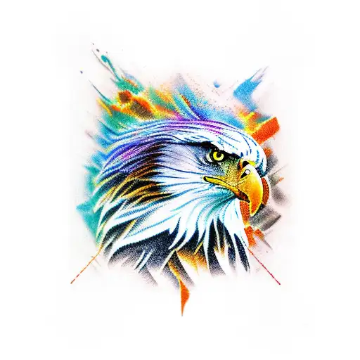 Eagle and Tiger tattoo design idea