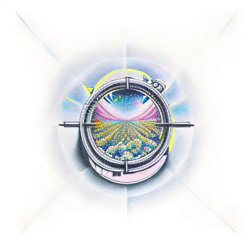 telescope tattoo design idea