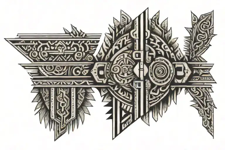 Aztec band tattoo tattoo design idea
