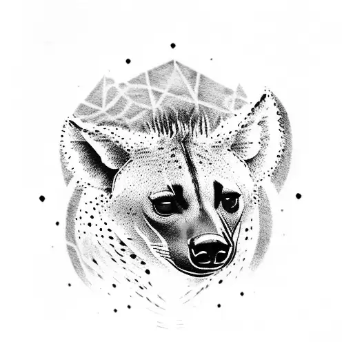 some little hyena symbol tattoo design idea