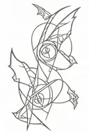 good vs evil tattoo design idea