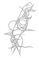 good vs evil tattoo design idea