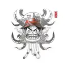 Luffy tattoo design idea
