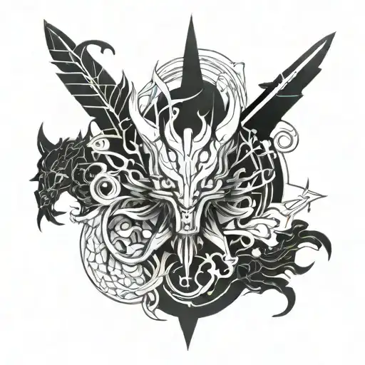 anime  Solo leveling tattoo design idea