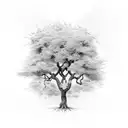 The giving tree tattoo design idea