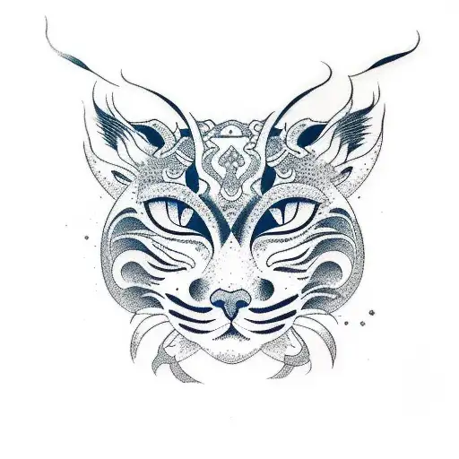 Bobcat tattoo design idea
