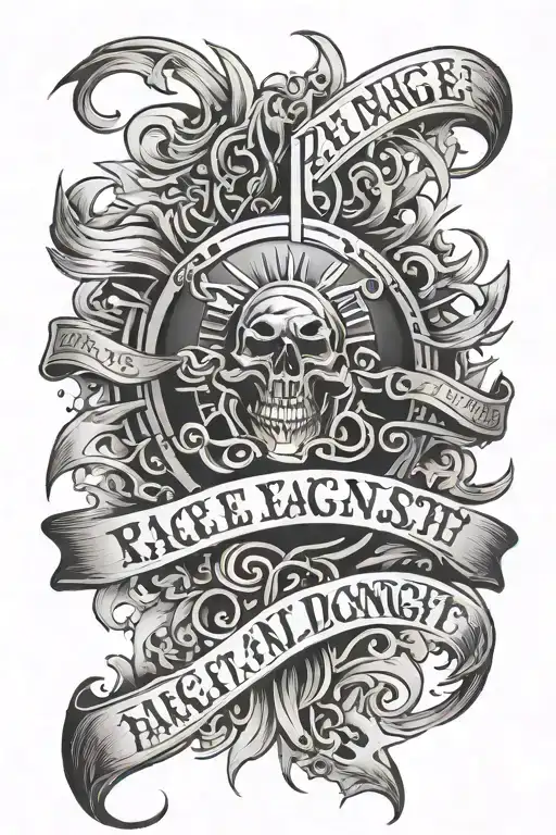 "rage rage against the dying of the light" quote tattoo design idea
