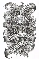 "rage rage against the dying of the light" quote tattoo design idea