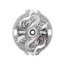 Dragon and tiger estilo yin yang tattoo design idea