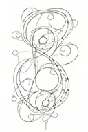 tattoo do in arm, representing the relationship between a father and his three children and using the numbers 9, 13 and  tattoo design idea