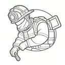 firefighter tattoo design idea