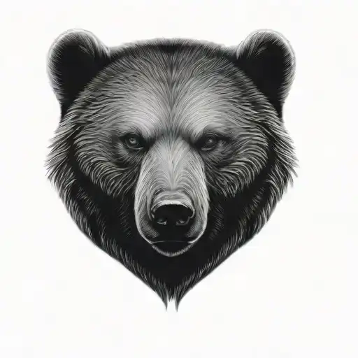a grizzly bear tattoo design idea