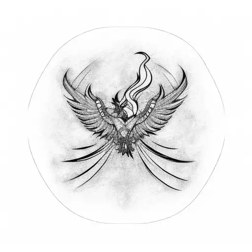 Phoenix tattoo design idea