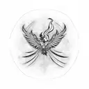 Phoenix tattoo design idea
