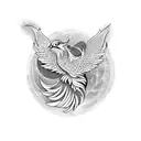 Phoenix tattoo design idea