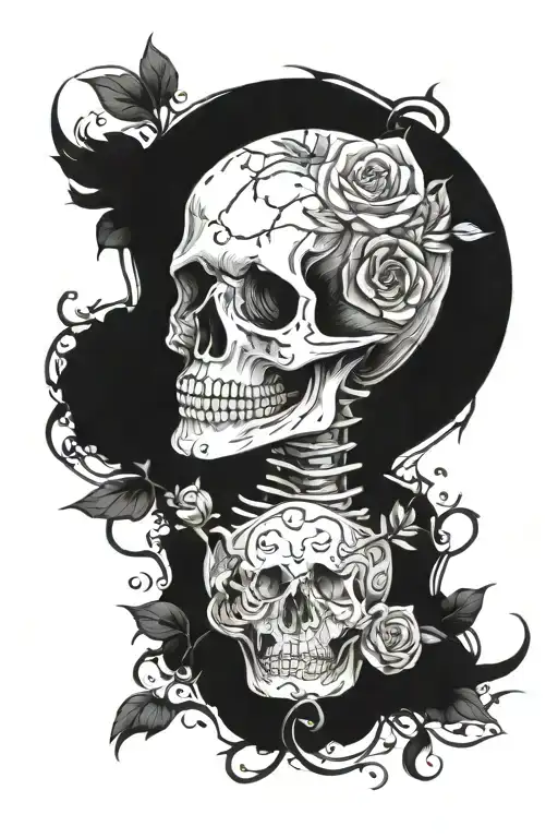 Memento Mori Memento Vivere tattoo design idea