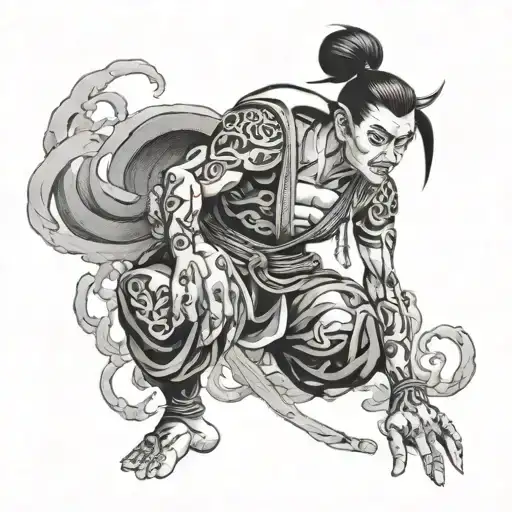 gojo satoru gojo without blindfold tattoo design idea