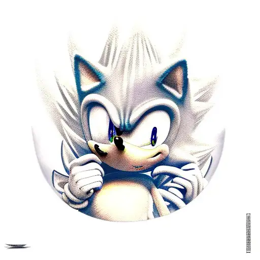 sonic the hedgehog high on. gaos emeralds tattoo design idea