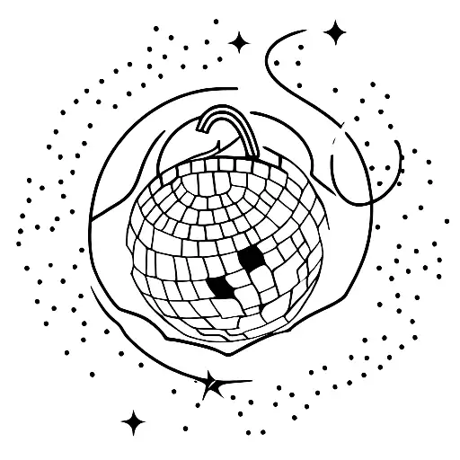 Disco Ball tattoo design idea
