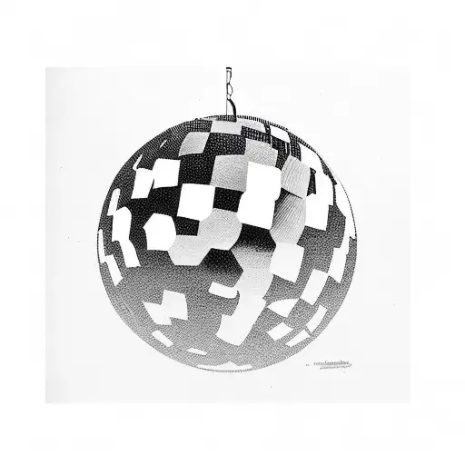 Disco Ball tattoo design idea