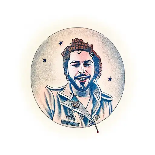 post malone  tattoo design idea