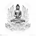Buddha tattoo design idea