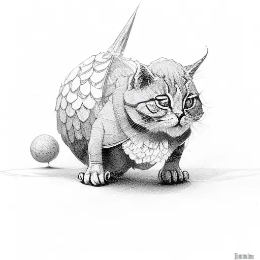 tiny brush parade tattoo design idea