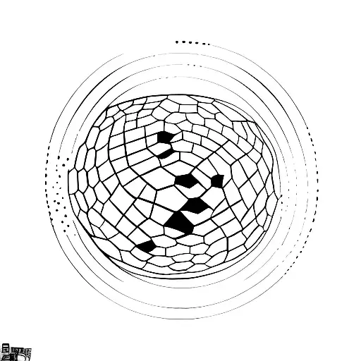 discoball earth tattoo design idea