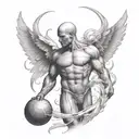 Create a tattoo design that showcases the human body in motion, symbolizing the client's passion for training and physical health tattoo design idea