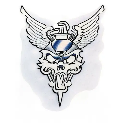  United States Marine corps, and stoic themes tattoo design idea