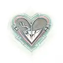 knife, motorcycle, heart  tattoo design idea