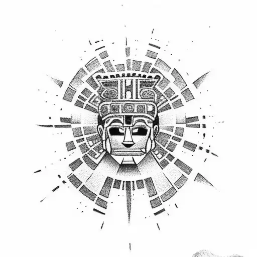 aztec tattoo design idea
