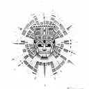 aztec tattoo design idea