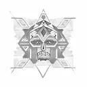 aztec tattoo design idea