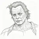 shirtless michael myers  tattoo design idea