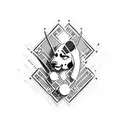 domino cuban game tattoo design idea