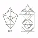 exo kpop logo tattoo design idea