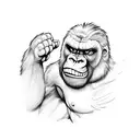 king kong scene  tattoo design idea