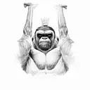 king kong scene  tattoo design idea