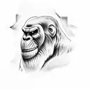 king kong scene  tattoo design idea