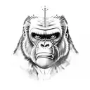 king kong scene  tattoo design idea