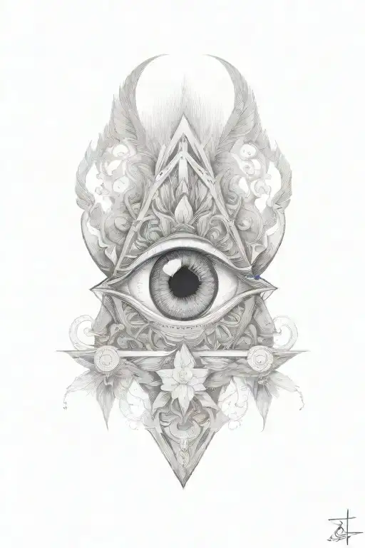 paradigm shift eye mind body soul tattoo design idea