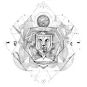 Zodiac signs gemini, leo, sagittarius  tattoo design idea